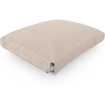 HAPPERS Cojín de Suelo Toldotex Antimanchas Multiusos para Exterior, Banco, Sofá Palets, Chill out – Liso Crudo 60x80 HAPPERS Cojín de Suelo Toldotex Antimanchas Multiusos para Exterior, Banco, Sofá Palets, Chill out – Liso Crudo 60x80