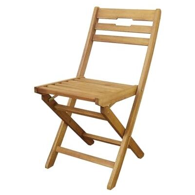 Galileo Casa Bali Silla Plegable, acaciaaleación de aceroLino, Madera Natural Galileo Casa Bali Silla Plegable, acaciaaleación de aceroLino, Madera Natural