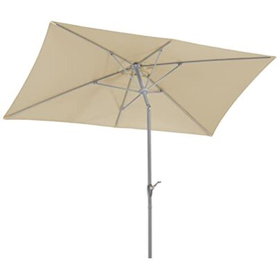 Schneider Sombrilla Porto, natural, 300 x 200 cm, rectangular, , estructura de acero, revestimiento de poliéster, 6,7 kg Schneider Sombrilla Porto, natural, 300 x 200 cm, rectangular, , estructura de acero, revestimiento de poliéster, 6,7 kg