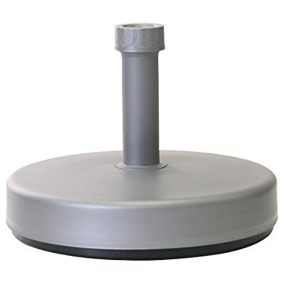 greemotion – Soporte para sombrilla (Ø 46 cm), Base de sombrillas (hormigón, plástico), Base para sombrillas de jardín, Playa, balcón, Patio, terraza – 2,5 kg – Estable, Resistente – Plata/Negro greemotion – Soporte para sombrilla (Ø 46 cm), Base de sombrillas (hormigón, plástico), Base para sombrillas de jardín, Playa, balcón, Patio, terraza – 2,5 kg – Estable, Resistente – Plata/Negro
