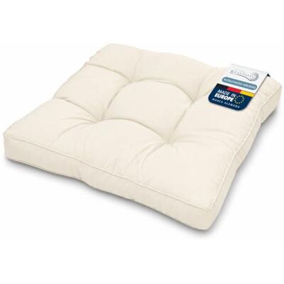 Beautissu Cojines Lounge Exterior Asiento Muebles Mimbre jardín Acolchado 40x40x10cm Natural Grueso colchonetas cómodas para Bancos sillones Cojin interior silla terraza xLuna Beautissu Cojines Lounge Exterior Asiento Muebles Mimbre jardín Acolchado 40x40x10cm Natural Grueso colchonetas cómodas para Bancos sillones Cojin interior silla terraza xLuna