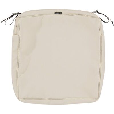 Classic Accessories Montlake Impermeable 21 x 21 x 3 Pulgadas Cuadrado cojín de Asiento de Exterior Antideslizante protección de Patio, Funda de cojín de Silla de Muebles de Patio, Beige Antiguo Classic Accessories Montlake Impermeable 21 x 21 x 3 Pulgadas Cuadrado cojín de Asiento de Exterior Antideslizante protección de Patio, Funda de cojín de Silla de Muebles de Patio, Beige Antiguo