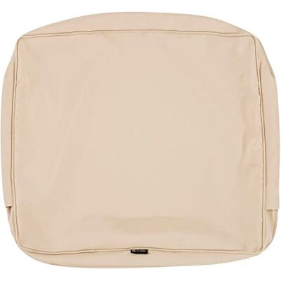 Classic Accessories Montlake FadeSafe Funda para cojín de Respaldo para Patio, 4 Pulgadas de Grosor, Resistente al Agua, Color Beige Antiguo, 58 cm de Ancho x 55 cm de Alto x 10 cm de Alto Classic Accessories Montlake FadeSafe Funda para cojín de Respaldo para Patio, 4 Pulgadas de Grosor, Resistente al Agua, Color Beige Antiguo, 58 cm de Ancho x 55 cm de Alto x 10 cm de Alto
