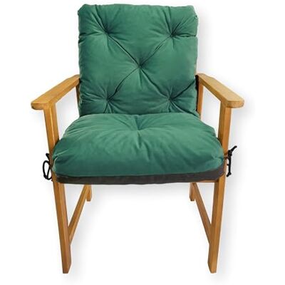 4L Textil Silla Cojín de Jardín Exterior (Cojín Suelo 50x50x50 cm, Verde) 4L Textil Silla Cojín de Jardín Exterior (Cojín Suelo 50x50x50 cm, Verde)