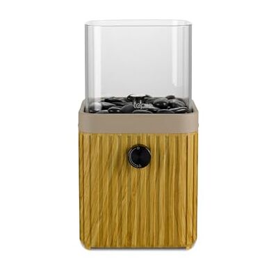 Tepro Fogata de Gas de Mesa con Piedras Decorativas de 16 cm – Fuente Cuadrada de Gas con Accesorio de Cristal en Color Beige Tepro Fogata de Gas de Mesa con Piedras Decorativas de 16 cm – Fuente Cuadrada de Gas con Accesorio de Cristal en Color Beige