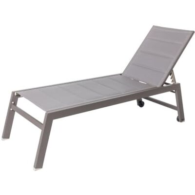 LOLAhome Tumbona Exterior Stella, Acolchada, Aluminio Gris Topo. 200x65 cm. Reclinable y con Ruedas. Tratamiento Epoxi Anti Corrosión. Mejorada 2026 LOLAhome Tumbona Exterior Stella, Acolchada, Aluminio Gris Topo. 200x65 cm. Reclinable y con Ruedas. Tratamiento Epoxi Anti Corrosión. Mejorada 2026
