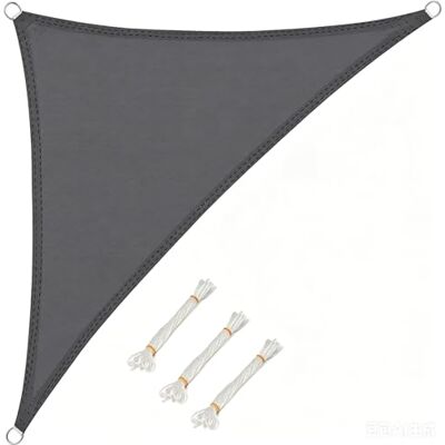 WOLTU Toldo Vela Impermeable Triangular 3x3x4.25 m Poliéster Protección Rayos UV Intemperie para Patio Exteriores Jardín Color Arena Gris WOLTU Toldo Vela Impermeable Triangular 3x3x4.25 m Poliéster Protección Rayos UV Intemperie para Patio Exteriores Jardín Color Arena Gris