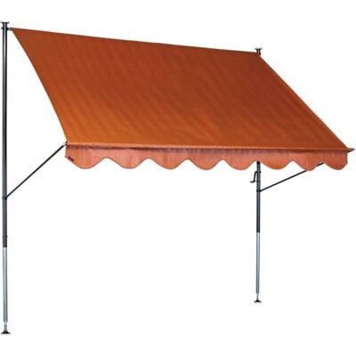 Mueble de ocio Angerer Toldo de presión - 350cm, 150cm, terracota - Sombrilla Mueble de ocio Angerer Toldo de presión - 350cm, 150cm, terracota - Sombrilla