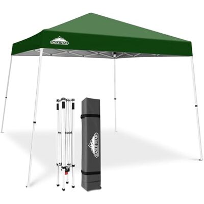 Eagle Tienda de campaña desplegable con Patas inclinadas de 3 m x 3 m, toldo instantáneo para Exteriores, fácil instalación, Refugio Plegable, Color Verde Eagle Tienda de campaña desplegable con Patas inclinadas de 3 m x 3 m, toldo instantáneo para Exteriores, fácil instalación, Refugio Plegable, Color Verde