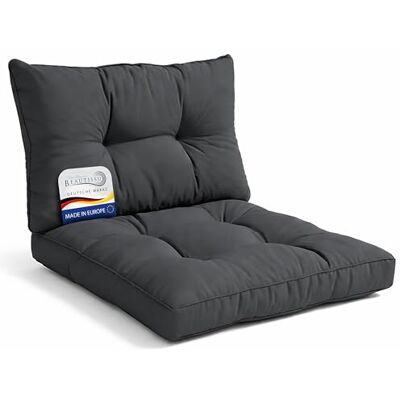 Beautissu Set Cojines Sofá Exterior Jardín para Silla Lounge Ratán Beautissu Set Cojines Sofá Exterior Jardín para Silla Lounge Ratán