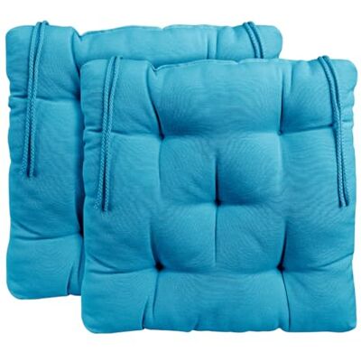 CHELY INTERMARKET Cojines Silla 50x50cm Pack 2 Unidades Relleno Mullido Turquesa 5 Pespuntes Acolchado Exterior Interior Decorativos Suaves Estables Lavables Terraza Jardín CHELY INTERMARKET Cojines Silla 50x50cm Pack 2 Unidades Relleno Mullido Turquesa 5 Pespuntes Acolchado Exterior Interior Decorativos Suaves Estables Lavables Terraza Jardín