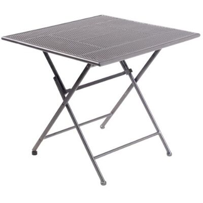 greemotion Mesa de Jardín Plegable Toulouse, Mesa Exterior Cuadrada de Acero Plastificado, Mesa de Balcón con Pata Niveladora, Aprox. 80 x 80 x 74 cm, Gris Hierro greemotion Mesa de Jardín Plegable Toulouse, Mesa Exterior Cuadrada de Acero Plastificado, Mesa de Balcón con Pata Niveladora, Aprox. 80 x 80 x 74 cm, Gris Hierro