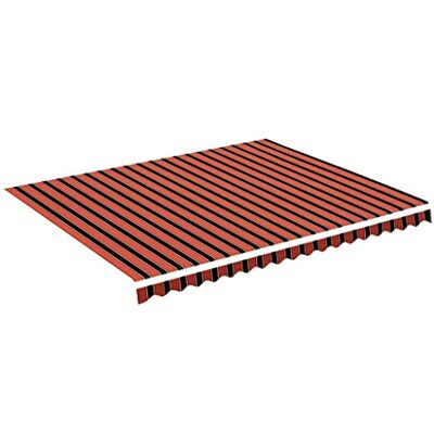 vidaXL Tela de Repuesto para Toldo Parte Superior Recambio Lona Refugio Dosel Jardín Patio Terraza Balcón Exterior Naranja y Marrón 4,5x3,5 m vidaXL Tela de Repuesto para Toldo Parte Superior Recambio Lona Refugio Dosel Jardín Patio Terraza Balcón Exterior Naranja y Marrón 4,5x3,5 m