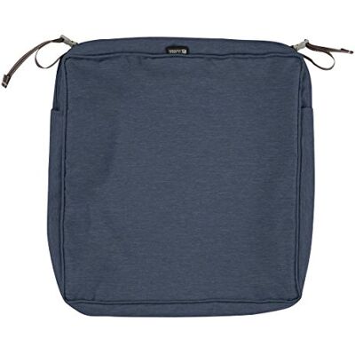 Classic Accessories Montlake FadeSafe Funda de cojín Cuadrada para Asiento de Comedor de Patio, 3 Pulgadas de Grosor, Azul índigo Jaspeado, 21 Pulgadas de Ancho x 21 Pulgadas de Profundidad x 3 Classic Accessories Montlake FadeSafe Funda de cojín Cuadrada para Asiento de Comedor de Patio, 3 Pulgadas de Grosor, Azul índigo Jaspeado, 21 Pulgadas de Ancho x 21 Pulgadas de Profundidad x 3