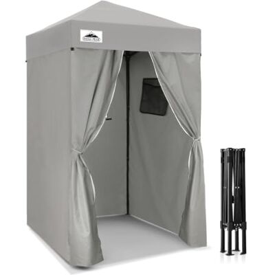 Eagle Carpa Plegable Compacta 1.2x1.2m, Toldo Parasol, Cambiador y Cabina de Privacidad Portátil para Piscina, Sesiones de Fotos o Camping, Gris Eagle Carpa Plegable Compacta 1.2x1.2m, Toldo Parasol, Cambiador y Cabina de Privacidad Portátil para Piscina, Sesiones de Fotos o Camping, Gris