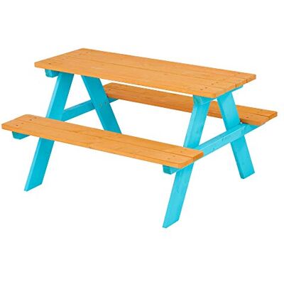Teamson Kids Jardín Mesa De Picnic Exterior para Niños Madera/Azul Teamson Kids Jardín Mesa De Picnic Exterior para Niños Madera/Azul