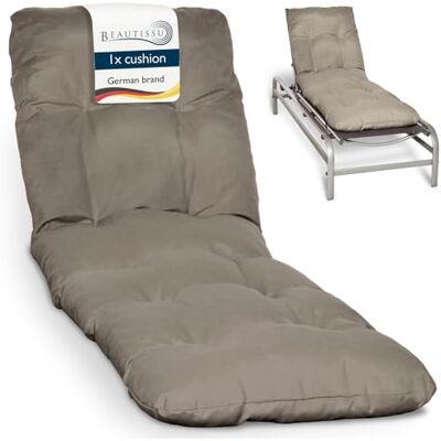 Beautissu Colchoneta Tumbona Exterior Resistente a los Rayos UV Acolchado Beautissu Colchoneta Tumbona Exterior Resistente a los Rayos UV Acolchado