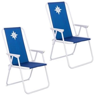 LOLAhome Pack 2 sillas Playa y Camping Plegables con Cierre de Seguridad LOLAhome Pack 2 sillas Playa y Camping Plegables con Cierre de Seguridad