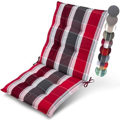 Beautissu cojín Silla jardín con Respaldo bajo Antideslizante Exterior Beautissu cojín Silla jardín con Respaldo bajo Antideslizante Exterior