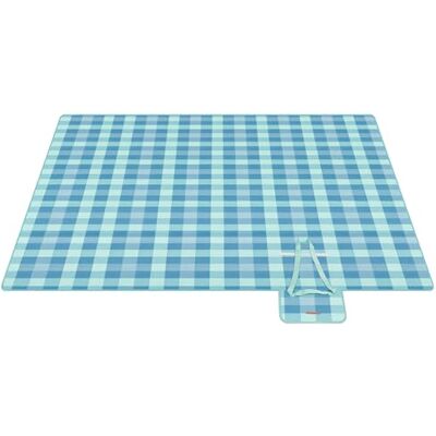SONGMICS Manta de Picnic, 200 x 200 cm, 4 Pinzas a Prueba de Viento, Colchoneta Grande para Camping, Parque, Jardín, Playa, Fundo Impermeable, Plegable y Portátil, Verde y Azul SONGMICS Manta de Picnic, 200 x 200 cm, 4 Pinzas a Prueba de Viento, Colchoneta Grande para Camping, Parque, Jardín, Playa, Fundo Impermeable, Plegable y Portátil, Verde y Azul