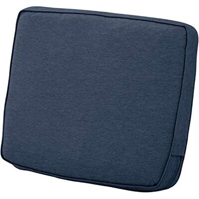 Classic Accessories Montlake FadeSafe Cojín para Silla de Exterior Resistente al Agua, 19 x 20 x 4 Pulgadas, Color Azul índigo Jaspeado, Cojines para Silla de Exterior, Cojines para Silla de Patio Classic Accessories Montlake FadeSafe Cojín para Silla de Exterior Resistente al Agua, 19 x 20 x 4 Pulgadas, Color Azul índigo Jaspeado, Cojines para Silla de Exterior, Cojines para Silla de Patio