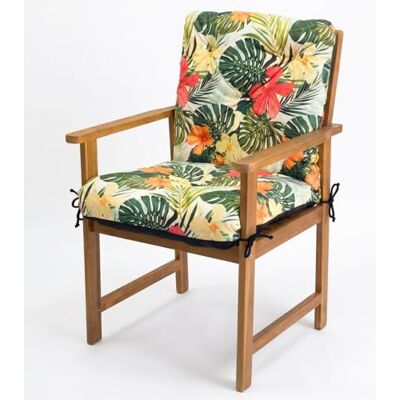 4L Textil Cojín Acolchado para Banco de jardín, balancín o sofá-palé, para Asiento y Respaldo, fácil de Limpiar, 50 x 50 x 50 cm, Color Verde Tropical 4L Textil Cojín Acolchado para Banco de jardín, balancín o sofá-palé, para Asiento y Respaldo, fácil de Limpiar, 50 x 50 x 50 cm, Color Verde Tropical