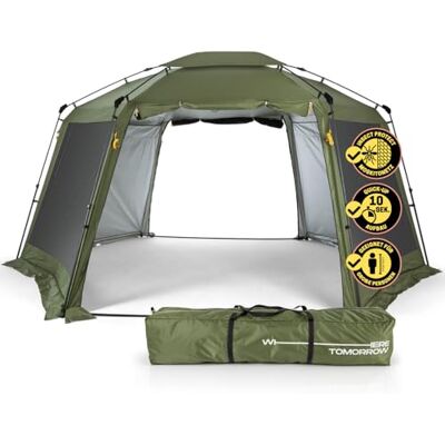 Lumaland Where Tomorrow Pop Up Carpa Plegable para Camping, Exterior, Festival, Estable y Resistente al Agua, con protección contra Insectos, protección Solar y protección contra la Lluvia Lumaland Where Tomorrow Pop Up Carpa Plegable para Camping, Exterior, Festival, Estable y Resistente al Agua, con protección contra Insectos, protección Solar y protección contra la Lluvia
