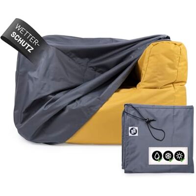 Lumaland Funda Protectora contra la Intemperie – Funda para sillón Modular Lona Impermeable Funda Protectora Impermeable Protección contra la Lluvia y protección Solar para sillones Cubierta Lumaland Funda Protectora contra la Intemperie – Funda para sillón Modular Lona Impermeable Funda Protectora Impermeable Protección contra la Lluvia y protección Solar para sillones Cubierta