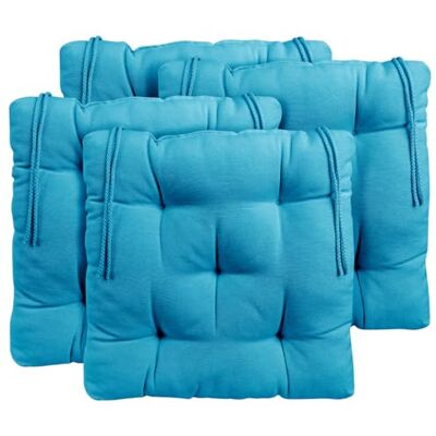 CHELY INTERMARKET Cojines Silla 50x50cm Pack 4 Unidades Relleno Mullido Turquesa 5 Pespuntes Acolchado Exterior Interior Decorativos Suaves Estables Lavables Terraza Jardín CHELY INTERMARKET Cojines Silla 50x50cm Pack 4 Unidades Relleno Mullido Turquesa 5 Pespuntes Acolchado Exterior Interior Decorativos Suaves Estables Lavables Terraza Jardín