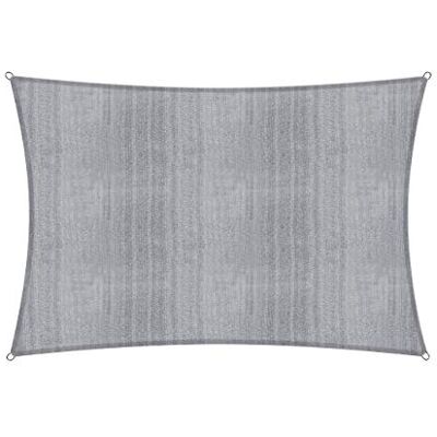 LUMALAND Vela de Sol - Protección UV, 2x3m, Gris Claro LUMALAND Vela de Sol - Protección UV, 2x3m, Gris Claro