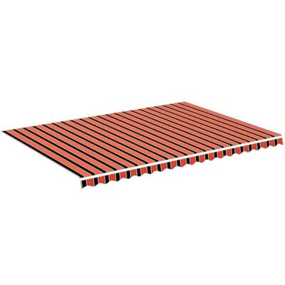 vidaXL Tela de Repuesto para Toldo Parte Superior Dosel Lona Recambio Jardín Patio Terraza Balcón Parasol Refugio Impermeable Naranja y Marrón 5x3,5 m vidaXL Tela de Repuesto para Toldo Parte Superior Dosel Lona Recambio Jardín Patio Terraza Balcón Parasol Refugio Impermeable Naranja y Marrón 5x3,5 m