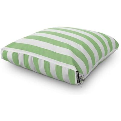 HAPPERS Cojín de Suelo Toldotex Antimanchas Multiusos para Exterior, Banco, Sofá Palets, Chill out – Rayado Verde 60x60 HAPPERS Cojín de Suelo Toldotex Antimanchas Multiusos para Exterior, Banco, Sofá Palets, Chill out – Rayado Verde 60x60