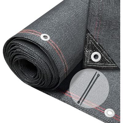 Vounot - Malla de privacidad 1.8×20m, malla HDPE, Antracita Vounot - Malla de privacidad 1.8×20m, malla HDPE, Antracita