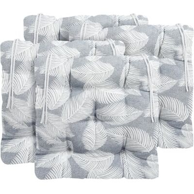 CHELY INTERMARKET Cojines Silla 50x50cm Pack 4 Unidades Relleno Mullido Pluma Gris 5 Pespuntes Acolchado Exterior Interior Decorativos Suaves Estables Lavables Terraza Jardín CHELY INTERMARKET Cojines Silla 50x50cm Pack 4 Unidades Relleno Mullido Pluma Gris 5 Pespuntes Acolchado Exterior Interior Decorativos Suaves Estables Lavables Terraza Jardín