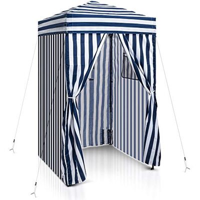 Eagle Carpa Plegable Compacta 1.2x1.2m, Toldo Parasol, Cambiador y Cabina de Privacidad Portátil para Piscina, Sesiones de Fotos o Camping, Blanco/Azul Eagle Carpa Plegable Compacta 1.2x1.2m, Toldo Parasol, Cambiador y Cabina de Privacidad Portátil para Piscina, Sesiones de Fotos o Camping, Blanco/Azul