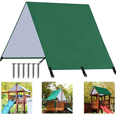 ABCCANOPY Swing Set Lona de Repuesto, 43 x 90 Pulgadas, toldo de Techo Impermeable para Parques Infantiles, Pantallas de Sombra, terrazas, Color Verde ABCCANOPY Swing Set Lona de Repuesto, 43 x 90 Pulgadas, toldo de Techo Impermeable para Parques Infantiles, Pantallas de Sombra, terrazas, Color Verde
