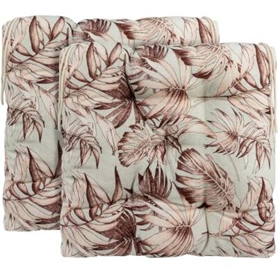 CHELY INTERMARKET Cojines Silla 40x40cm Pack 2 Unidades Relleno Mullido Hoja Rosa 5 Pespuntes Acolchado Exterior Interior Decorativos Suaves Estables Lavables Terraza Jardín CHELY INTERMARKET Cojines Silla 40x40cm Pack 2 Unidades Relleno Mullido Hoja Rosa 5 Pespuntes Acolchado Exterior Interior Decorativos Suaves Estables Lavables Terraza Jardín
