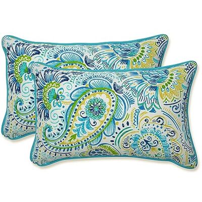 Pillow Perfect Gilford Baltic Cojín Rectangular, Color Azul Pillow Perfect Gilford Baltic Cojín Rectangular, Color Azul