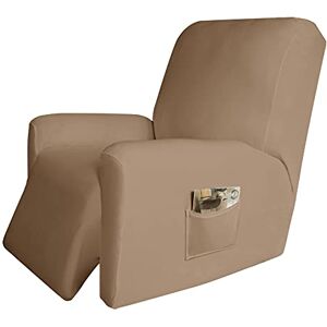 Easy-Going Funda elástica de microfibra para sillón reclinable, 4 piezas, funda de elastano suave para sofá, lavable, protector de muebles con parte inferior elástica para niños, mascotas (reclinable, Easy-Going Funda elástica de microfibra para sillón reclinable, 4 piezas, funda de elastano suave para sofá, lavable, protector de muebles con parte inferior elástica para niños, mascotas (reclinable,