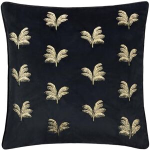 Funda de cojín bordada negra - 45x45cm - Funda de cojín Funda de cojín bordada negra - 45x45cm - Funda de cojín