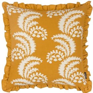 Funda de cojín plisada con flores Montrose de Paoletti - Algodón amarillo - Talla única Funda de cojín plisada con flores Montrose de Paoletti - Algodón amarillo - Talla única