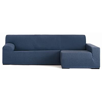 Eysa Llion Funda Chaise Longue elástica Color 03 Azul, Brazo Largo Derecha Vista Frontal Eysa Llion Funda Chaise Longue elástica Color 03 Azul, Brazo Largo Derecha Vista Frontal