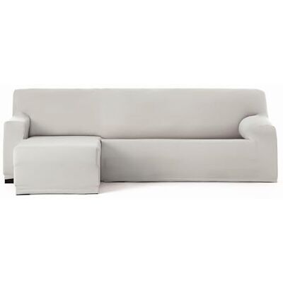 Eysa Funda de sofá bielástica para Chaise Longue con el Brazo Corto Lado Izquierdo Vista Frontal Color Crudo diseño Harlem Eysa Funda de sofá bielástica para Chaise Longue con el Brazo Corto Lado Izquierdo Vista Frontal Color Crudo diseño Harlem