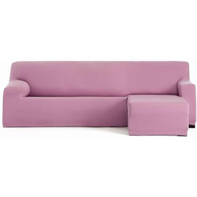 Eysa Funda de sofá bielástica para Chaise Longue con el Brazo Corto Lado Derecho Vista Frontal Color Rosa diseño Harlem Eysa Funda de sofá bielástica para Chaise Longue con el Brazo Corto Lado Derecho Vista Frontal Color Rosa diseño Harlem