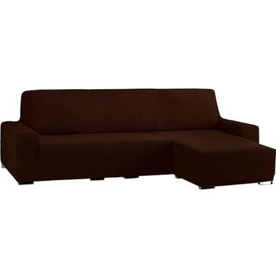 ECOMMERC3 Funda de Sofá Chaiselongue Bielástica para Brazo Corto Derecha – Funda Sofá Chaise Longue Color Marrón Adaptable a Todos los Modelos Funda Sofá Ajuste Espumas de Sujeción ECOMMERC3 Funda de Sofá Chaiselongue Bielástica para Brazo Corto Derecha – Funda Sofá Chaise Longue Color Marrón Adaptable a Todos los Modelos Funda Sofá Ajuste Espumas de Sujeción