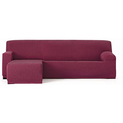 Eysa Funda Chaise Longue elástica Llion Color 08/Burdeos, Brazo Corto Izquierda Vista Frontal Eysa Funda Chaise Longue elástica Llion Color 08/Burdeos, Brazo Corto Izquierda Vista Frontal