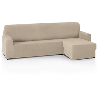 FAVERTI ® Funda Elástica Chaise Longue Brazo Corto Derecho (Visto de Frente) Modelo Reale Beige Funda Sofá Chaise Protector de Calidad de Tejido Jacquard Tacto algodón FAVERTI ® Funda Elástica Chaise Longue Brazo Corto Derecho (Visto de Frente) Modelo Reale Beige Funda Sofá Chaise Protector de Calidad de Tejido Jacquard Tacto algodón