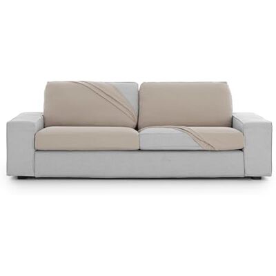 Eysa Funda de sofá bielástica para Asiento y Respaldo Talla S Color Lino diseño Harlem Eysa Funda de sofá bielástica para Asiento y Respaldo Talla S Color Lino diseño Harlem