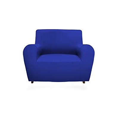 GEMITEX Funda nórdica mágica de Tejido Liso y elástico, poliéster, Azul eléctrico, con Respaldo de hasta 120 cm GEMITEX Funda nórdica mágica de Tejido Liso y elástico, poliéster, Azul eléctrico, con Respaldo de hasta 120 cm