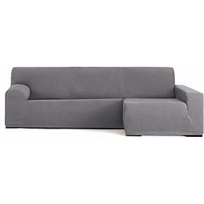 Eysa Funda Chaise Longue elástica Llion Color 06/Gris, Brazo Largo Derecha Vista Frontal Eysa Funda Chaise Longue elástica Llion Color 06/Gris, Brazo Largo Derecha Vista Frontal